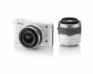 Nikon ミラーレス一眼カメラ Nikon 1 (ニコンワン) J1 (ジェイワン) ダブル(中古品)