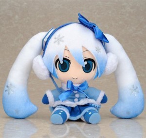 2012 雪ミクぬいぐるみストラップ ふわふわコート ver.(中古品)