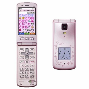 京セラ au 簡単ケータイ K010 ピンク 携帯電話 白ロム(中古品)