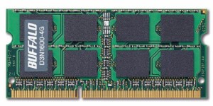 BUFFALO PC3-12800 204Pin DDR3 SDRAM S.O.DIMM 4GB D3N1600-4G(中古品)
