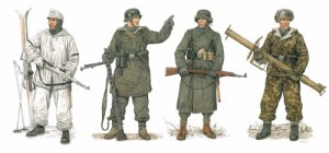 ドラゴン 1/35 ドイツ軍兵士 1943-45 冬季戦闘装備 プラモデル(中古品)