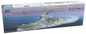 トランペッター 1/350 イギリス海軍 戦艦 HMSワースパイト プラモデル(中古品)