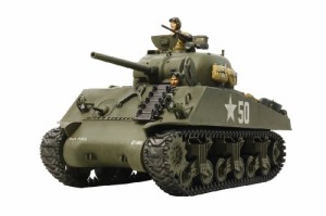 タミヤ 1/35 戦車シリーズ No.56 アメリカ陸軍 M4A3 シャーマン シングルモ(中古品)