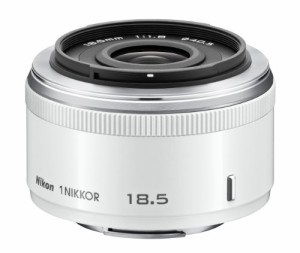 Nikon 単焦点レンズ 1 NIKKOR 18.5mm f/1.8  ホワイト ニコンCXフォーマッ (中古品)