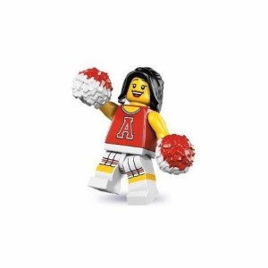 レゴ ミニフィグ 【シリーズ８】 Red Cheerleader(中古品)