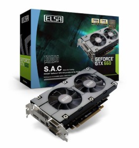 ELSA NVIDIA GTX660チップセット S.A.C 搭載グラフィックカード GD660-2GER(中古品)