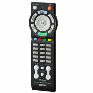 Asahi Denki かんたんテレビリモコン A-LINE ブラック RC-TV002AL(BK)(中古品)