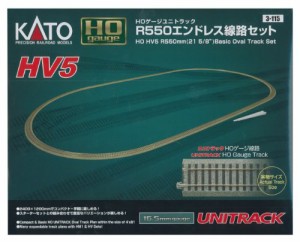 KATO HOゲージ HV-5 R550 エンドレス線路セット 3-115 鉄道模型 レールセッ(中古品)