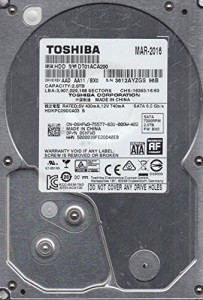 Toshiba 2tb 7200rpm 64?MBキャッシュSATA 6.0?GB / s 3.5インチ内蔵HDDベ (中古品)