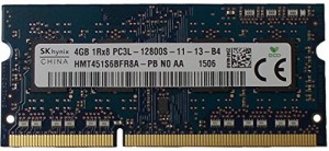 RAMメモリ4?GB (1?x 4?GB) ddr3?pc3???12800,1600?MHz 204ピンSODIMM、ノー(中古品)