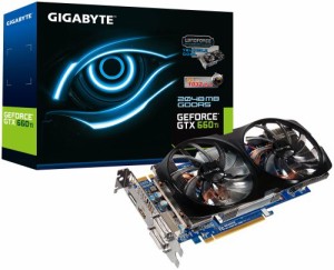 GIGABYTE グラフィックボード Geforce GTX660Ti 2GB PCI-E GV-N66TOC-2GD/A(中古品)