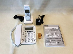 Pioneer デジタルコードレス電話機 子機1台付き 1.9GHz DECT準拠方式 ホワ (中古品)
