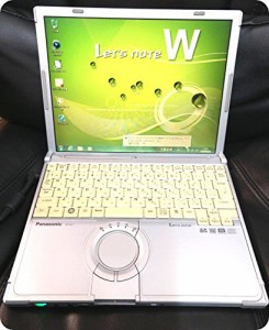  中古パソコン  ノートパソコン Panasonic レッツノート CF-W7 Core2Duo-(中古品)