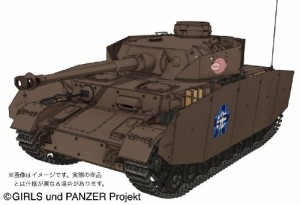 プラッツ ガールズ&パンツァー IV号戦車D型 (H型仕様) -あんこうチームver.(中古品)