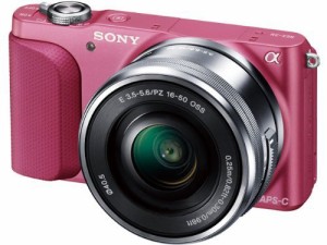 SONY ミラーレス一眼 NEX-3N パワーズームレンズキット E PZ 16-50mm F3.5-(中古品)