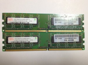 Hynix デスクトップ用メモリ PC2-5300 DDR2-667 1GB×2枚セット(中古品)