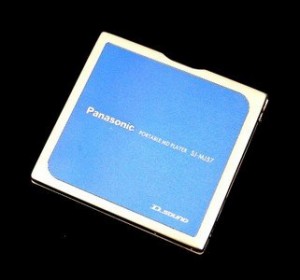 Panasonic　パナソニック　SJ-MJ57-A ブルー　ポータブルMDプレーヤー　MDL(中古品)