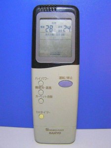 三洋電機 サンヨー エアコンリモコン RCS-VR5A(中古品)