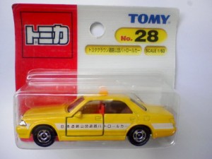 トミカ　28　トヨタ　クラウン　道路公団パトロールカー　1/63　ブリスター(中古品)