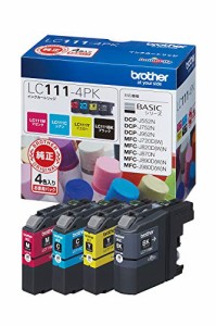 ブラザー工業 （brother純正）インクカートリッジ4色パック LC111-4PK 対応(中古品)