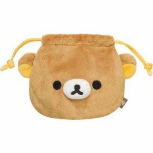 ○（リラックマ）ぬいぐるみミニ巾着（リラックマ）(中古品)