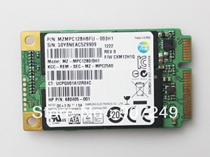 Samsung pm830?mzmpc128hbfuミニmSATA PCI - E 128?G SSD for Ultraslimノ (中古品)