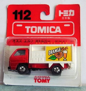トミカ　日本製　112　いすゞ　エルフ　ボトルカー　1/78　箱(中古品)