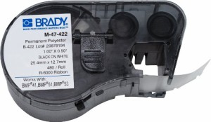 BMP53 / BMP51プリンター用Brady M-47-422ラベル(中古品)