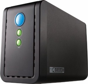 玄人志向 HDDケース3.5インチHDD2台搭載可能 USB3.0/2.0 GW3.5AX2-SU3/REV2(中古品)