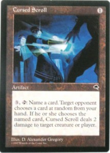 マジック：ザ・ギャザリング MTG Cursed Scroll （英語） （特典付：希少カ(中古品)