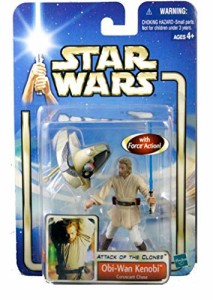 スターウォーズ エピソード２　ベーシック・フィギュア　オビ=ワン・ケノー(中古品)