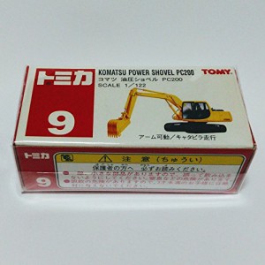 トミカ　9　コマツ　油圧ショベル　PC200　1/122(中古品)