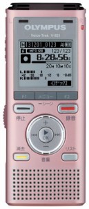 OLYMPUS ICレコーダー VoiceTrek 2GB MicroSD対応 MP3/WMA PNK ピンク V-82(中古品)