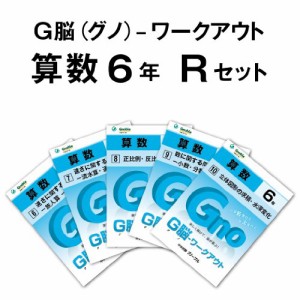 G脳(グノ)-ワークアウト6年算数　Rセット(No.6~10) (G脳(グノ)-ワークアウ (中古品)