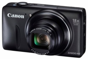 Canon デジタルカメラ Power Shot SX600 HS ブラック 光学18倍ズーム PSSX6(中古品)