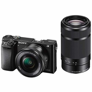 SONY ミラーレス一眼 α6000 ダブルズームレンズキット E PZ 16-50mm F3.5-(中古品)