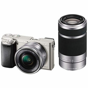 SONY ミラーレス一眼 α6000 ダブルズームレンズキット E PZ 16-50mm F3.5-(中古品)