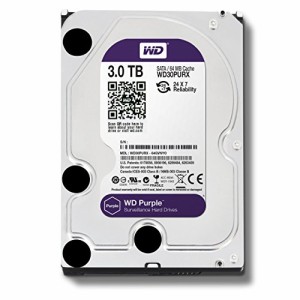WD HDD 内蔵ハードディスク 3.5インチ 3TB WD Purple 監視カメラ用 WD30PUR(中古品)