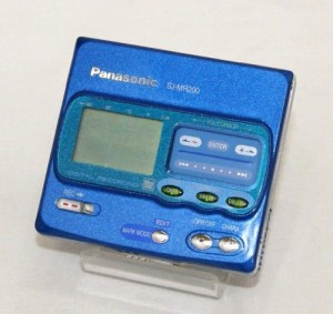 Panasonic パナソニック SJ-MR200-A ブルー ポータブルMDレコーダー MDLP非(中古品)