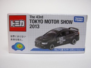  第43回東京モーターショー2013開催記念トミカ No.7　三菱ランサーエボリ(中古品)