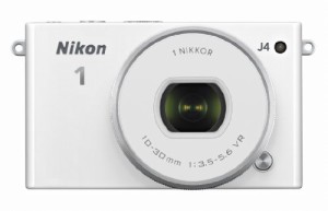 Nikon ミラーレス一眼 Nikon1 J4 標準パワーズームレンズキット ホワイト J(中古品)