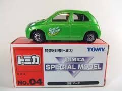 トミカ NO.4 日産 マーチ 緑  特別仕様 トミカ  (中古品)