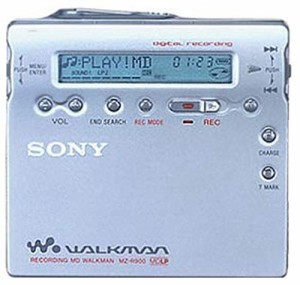 SONY　ソニー　MZ-R900（S）　シルバー　ポータブルMDレコーダー　MDLP対応(中古品)