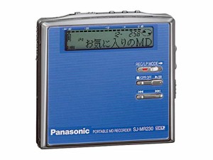 Panasonic　パナソニック　SJ-MR230-A ブルー　ポータブルMDレコーダー　MD(中古品)