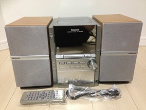 Panasonic パナソニック　SC-PM77MD-S シルバー　MDステレオシステム　（MD(中古品)