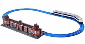 プラレール ライト付0系新幹線と東京駅セット(中古品)