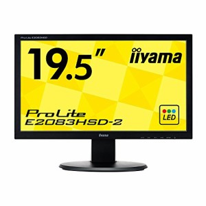 iiyama モニター ディスプレイ E2083HSD-B2 (19.5インチ/HD+/TN/D-sub,DVI-(中古品)