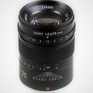 KIPON 単焦点レンズ IBERIT (イベリット) 75mm f/2.4 富士フィルムXマウン (中古品)