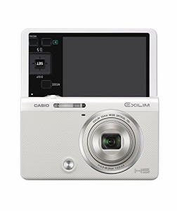 CASIO デジタルカメラ EXILIM EX-ZR50WE 1610万画素 自分撮りチルト液晶 メ(中古品)