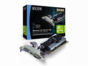 ELSA NVIDIA GeForce GD730 1GB グラフィックボード GD730-1GERL(中古品)